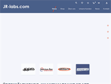 Tablet Screenshot of jr-labs.com